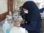تولید 1200  ماسک کاملا بهداشتی توسط ریاست، کارکنان و اساتید آموزشکده فنی و حرفه ای دختران نی ریز 4