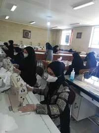 اقدامات انجام شده  جهت پیشگیری  ویروس کرونا در آموزشکده فنی و حرفه ای دختران نی ریز 2