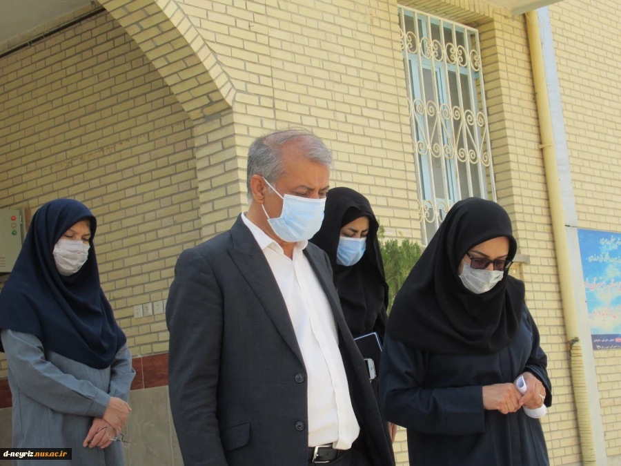 بازدید فرماندار از آموزشکده فنی و حرفه ای دختران نی ریز 2