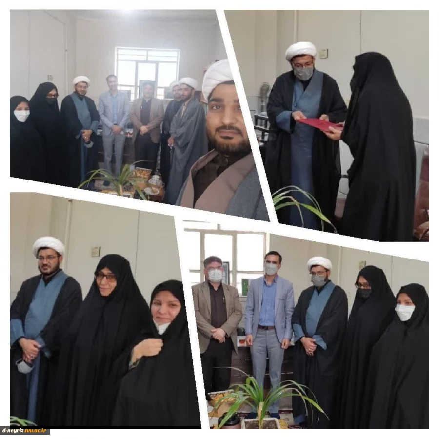 دیدار مسئولین دانشگاه با رئیس حوزه علمیه امام صادق نی ریز  به مناسبت 27 آذر ماه، روز وحدت حوزه و دانشگاه 2