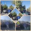شرکت در مراسم تجمع اقشار مختلف مردمی ودانش آموزان ودانشجویان در میدان 15 خرداد شهرستان به مناسبت 13 آبان ماه  2