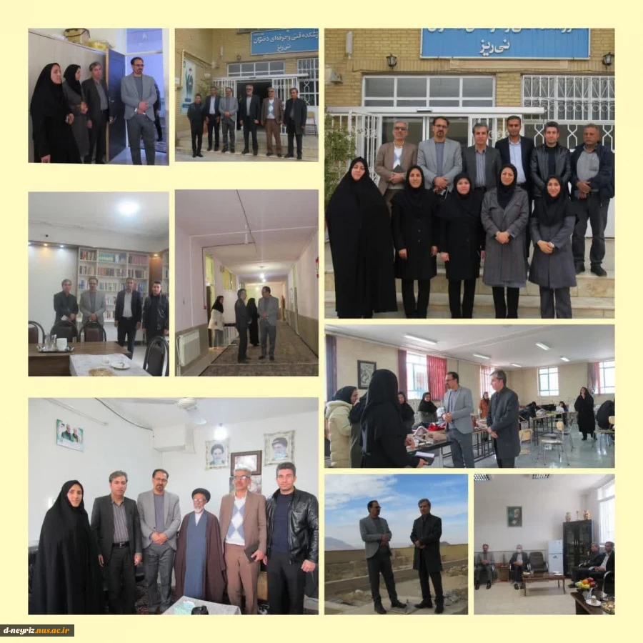 بازدید سرپرست محترم دانشگاه ملی مهارت واحد استان فارس به همراه هیات همراه از دانشگاه ملی مهارت مرکز دختران نی ریز 
 2