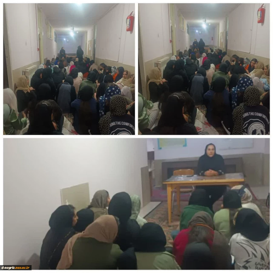 برگزاری جلسه مناسبت هفته سلامت در خوابگاه دانشجویان 2