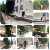 پاکسازی محوطه آموزشکده توسط نیروهای خدماتی وپارکبانان شهرداری نی ریز  2