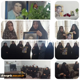 دیدار با خانواده شهید غلامحسین بردباری به مناسبت هفته دفاع مقدس