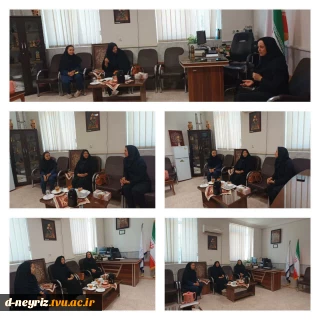 برگزاری جلسه با حضور رئیس اداره فرهنگ و ارشاد اسلامی شهرستان نی ریز