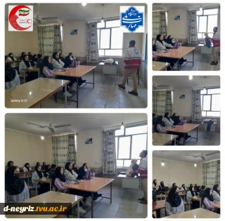 برگزاری کارگاه آموزشی احیای قلبی با همکاری جمعیت هلال احمر شهرستان نی ریز