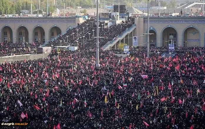 قاب تصویر مراسم وداع با پیکر شهید قائد آیت الله سید علی حسینی خامنه ای