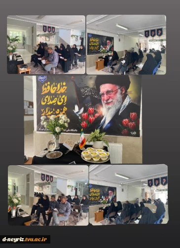 برگزاری مراسم زیارت عاشورا به مناسبت گرامیداشت یاد وخاطره رهبر شهید آیت الله سید علی حسینی  خامنه ای (ره)