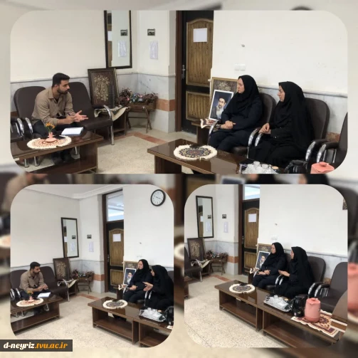 برگزاری جلسه هم اندیشی  ریاست آموزشکده با  حضور  مسئول بسیج دانشجویی  شهرستان نی ریز