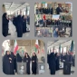 حضور ریاست و کارکنان آموزشکده دختران نی ریز در مراسم غباررویی گلزار شهدای شهرستان به مناسبت هفته دولت