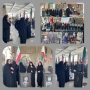 حضور ریاست و کارکنان آموزشکده دختران نی ریز در مراسم غباررویی گلزار شهدای شهرستان به مناسبت هفته دولت